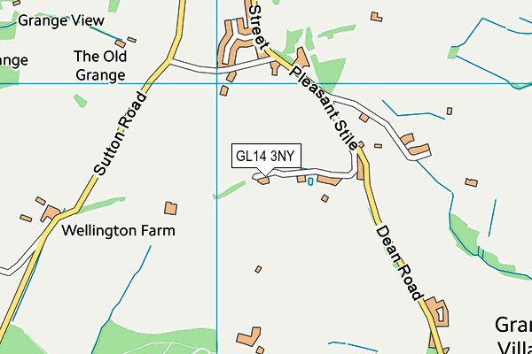 GL14 3NY map - OS VectorMap District (Ordnance Survey)