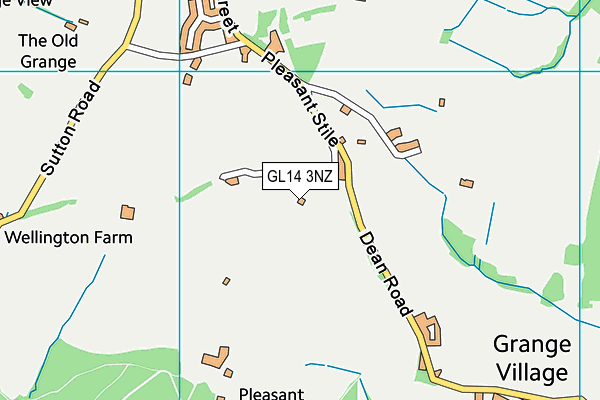 GL14 3NZ map - OS VectorMap District (Ordnance Survey)