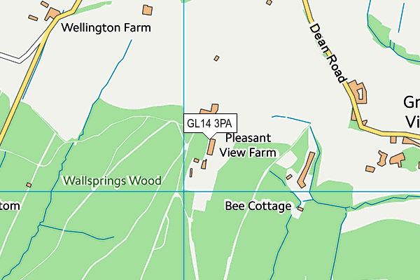 GL14 3PA map - OS VectorMap District (Ordnance Survey)