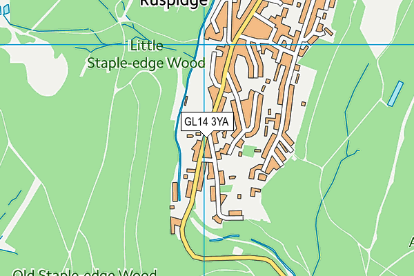 GL14 3YA map - OS VectorMap District (Ordnance Survey)