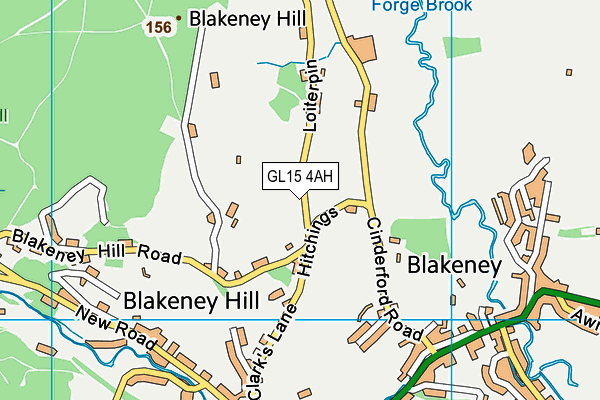 GL15 4AH map - OS VectorMap District (Ordnance Survey)