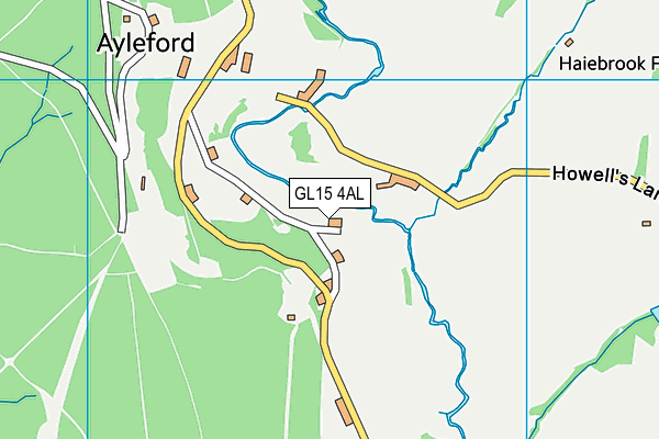 GL15 4AL map - OS VectorMap District (Ordnance Survey)