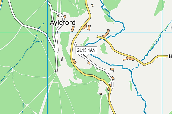 GL15 4AN map - OS VectorMap District (Ordnance Survey)