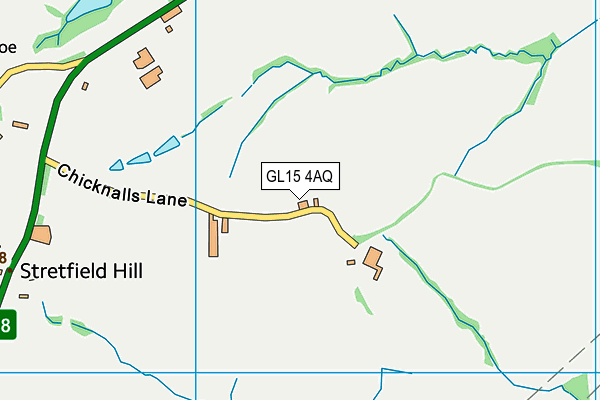 GL15 4AQ map - OS VectorMap District (Ordnance Survey)