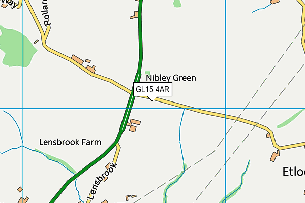 GL15 4AR map - OS VectorMap District (Ordnance Survey)