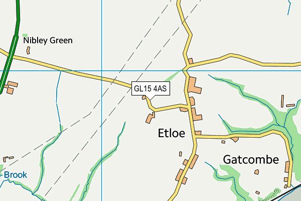 GL15 4AS map - OS VectorMap District (Ordnance Survey)