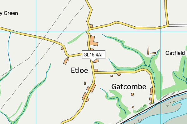 GL15 4AT map - OS VectorMap District (Ordnance Survey)