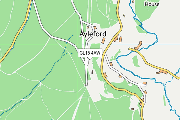 GL15 4AW map - OS VectorMap District (Ordnance Survey)