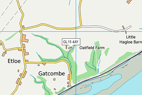 GL15 4AY map - OS VectorMap District (Ordnance Survey)