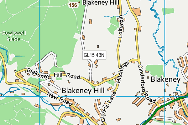 GL15 4BN map - OS VectorMap District (Ordnance Survey)