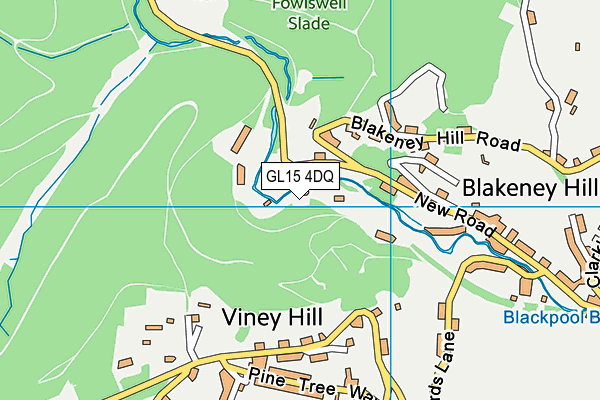 GL15 4DQ map - OS VectorMap District (Ordnance Survey)