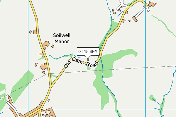GL15 4EY map - OS VectorMap District (Ordnance Survey)