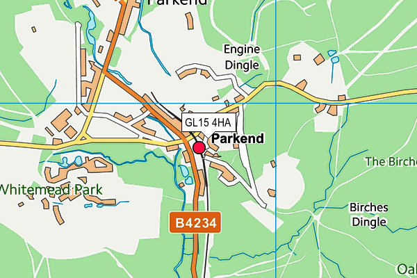 GL15 4HA map - OS VectorMap District (Ordnance Survey)