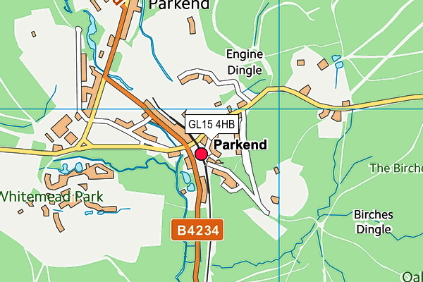 GL15 4HB map - OS VectorMap District (Ordnance Survey)