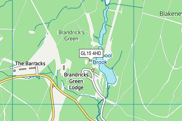 GL15 4HD map - OS VectorMap District (Ordnance Survey)