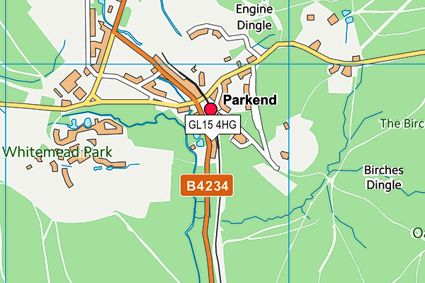 GL15 4HG map - OS VectorMap District (Ordnance Survey)