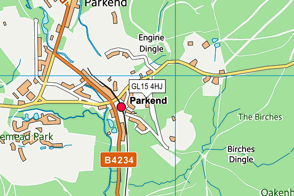 GL15 4HJ map - OS VectorMap District (Ordnance Survey)