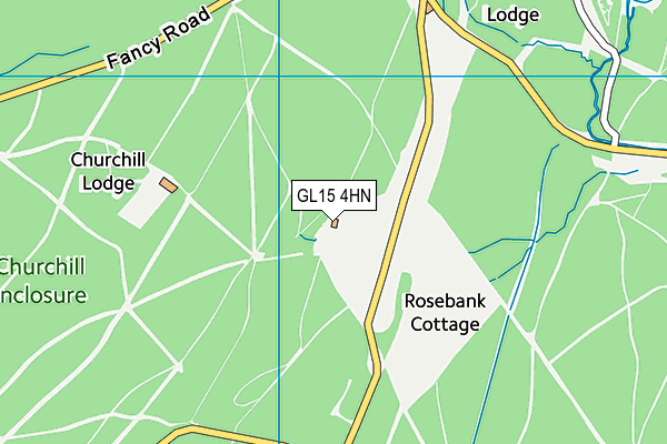 GL15 4HN map - OS VectorMap District (Ordnance Survey)