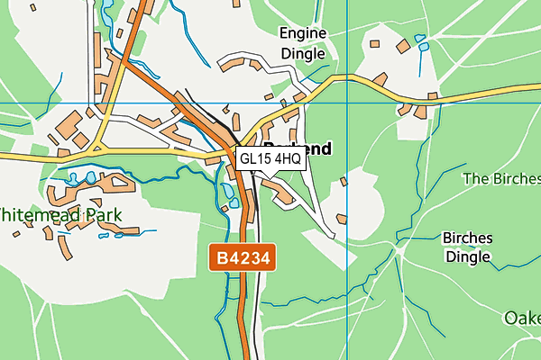 GL15 4HQ map - OS VectorMap District (Ordnance Survey)