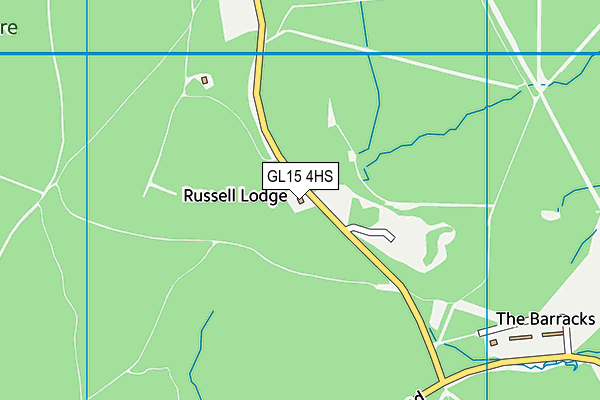 GL15 4HS map - OS VectorMap District (Ordnance Survey)