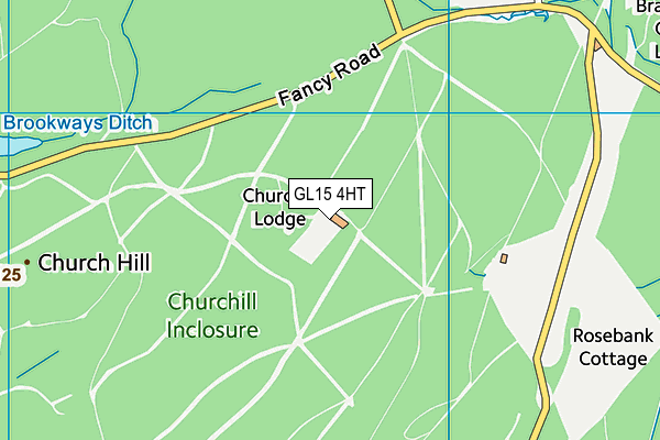 GL15 4HT map - OS VectorMap District (Ordnance Survey)