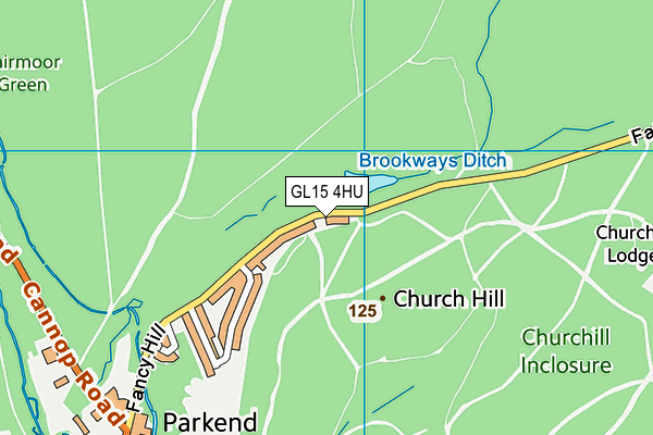 GL15 4HU map - OS VectorMap District (Ordnance Survey)