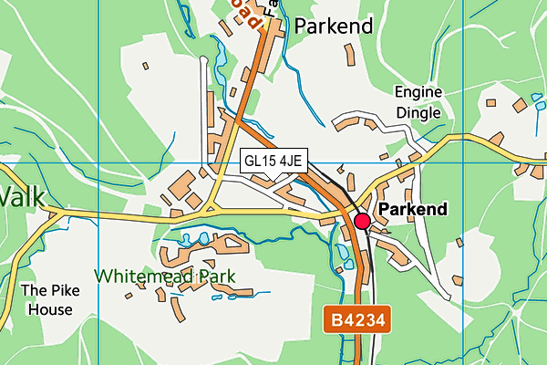 GL15 4JE map - OS VectorMap District (Ordnance Survey)