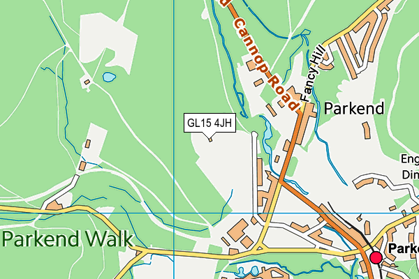 GL15 4JH map - OS VectorMap District (Ordnance Survey)