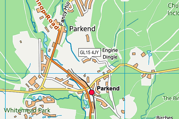 GL15 4JY map - OS VectorMap District (Ordnance Survey)