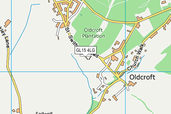 GL15 4LG map - OS VectorMap District (Ordnance Survey)