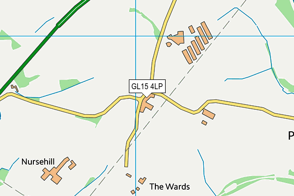 GL15 4LP map - OS VectorMap District (Ordnance Survey)