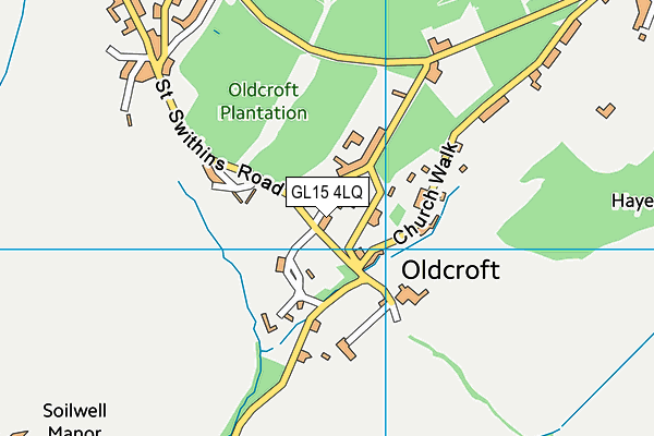 GL15 4LQ map - OS VectorMap District (Ordnance Survey)