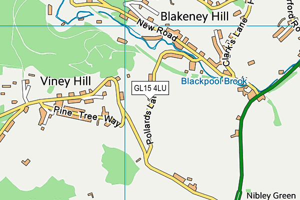 GL15 4LU map - OS VectorMap District (Ordnance Survey)