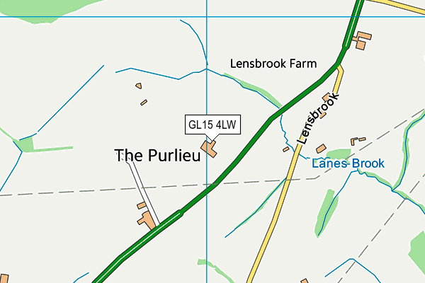 GL15 4LW map - OS VectorMap District (Ordnance Survey)