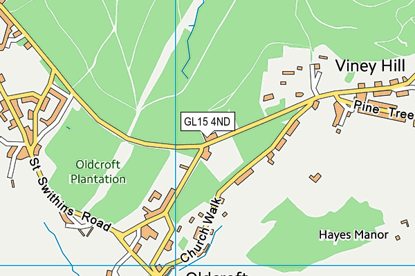 GL15 4ND map - OS VectorMap District (Ordnance Survey)