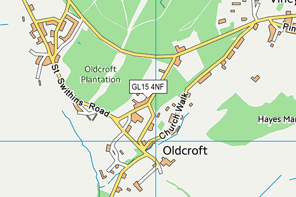 Viney St Swithins Sports & Social Club map (GL15 4NF) - OS VectorMap District (Ordnance Survey)