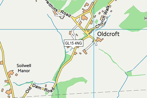 GL15 4NG map - OS VectorMap District (Ordnance Survey)