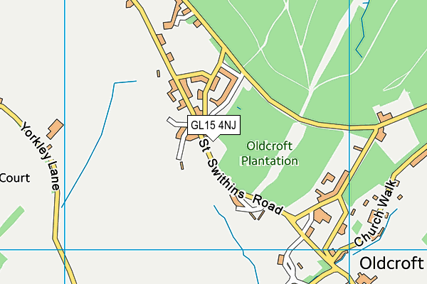 GL15 4NJ map - OS VectorMap District (Ordnance Survey)