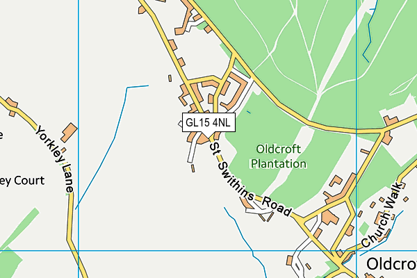 GL15 4NL map - OS VectorMap District (Ordnance Survey)