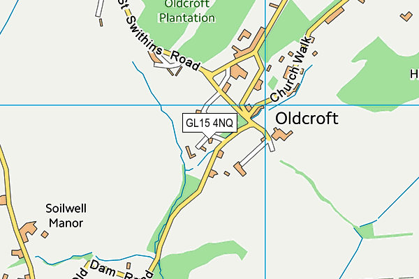 GL15 4NQ map - OS VectorMap District (Ordnance Survey)