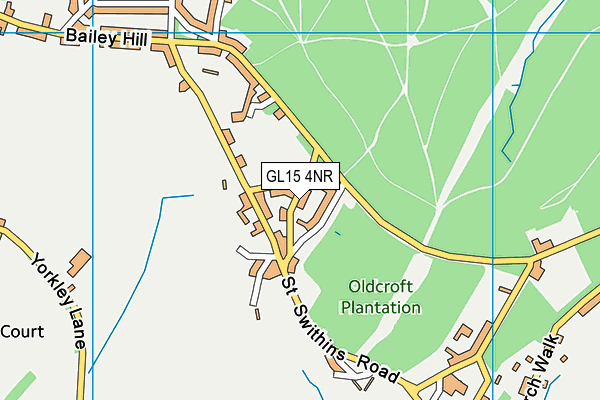 GL15 4NR map - OS VectorMap District (Ordnance Survey)