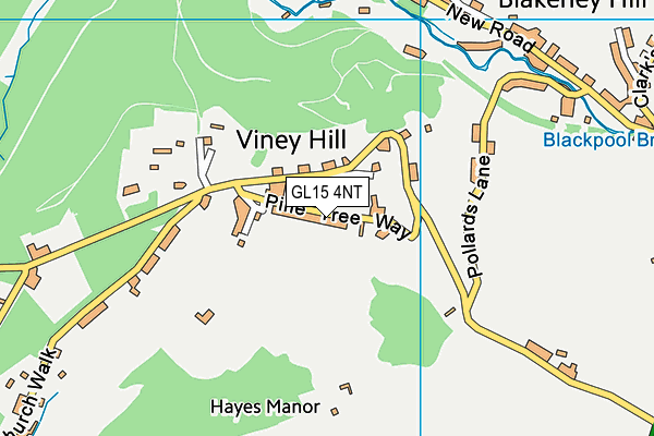 GL15 4NT map - OS VectorMap District (Ordnance Survey)