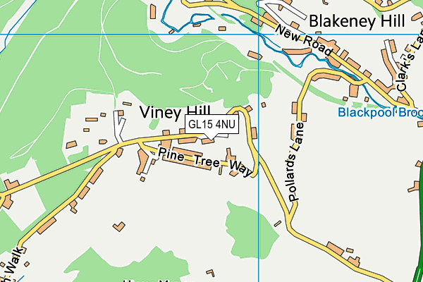 GL15 4NU map - OS VectorMap District (Ordnance Survey)