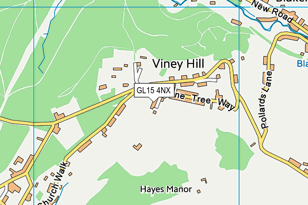 GL15 4NX map - OS VectorMap District (Ordnance Survey)