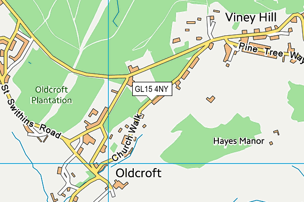 GL15 4NY map - OS VectorMap District (Ordnance Survey)