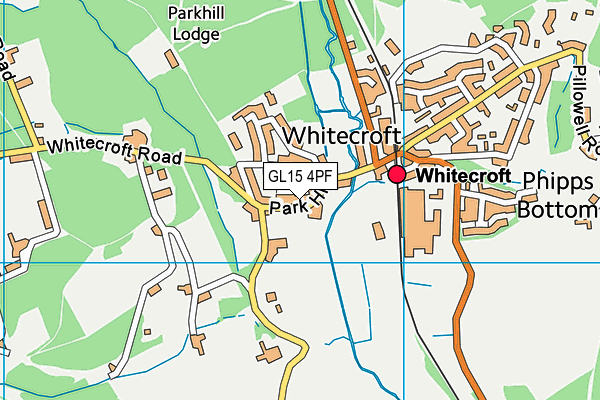 GL15 4PF map - OS VectorMap District (Ordnance Survey)