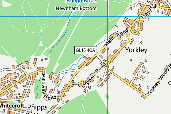 GL15 4QA map - OS VectorMap District (Ordnance Survey)