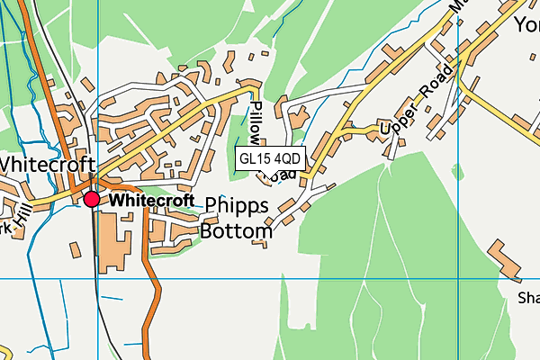 GL15 4QD map - OS VectorMap District (Ordnance Survey)