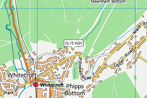 GL15 4QH map - OS VectorMap District (Ordnance Survey)