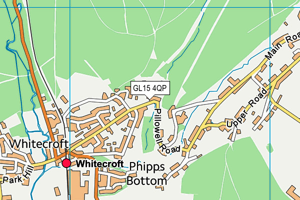 GL15 4QP map - OS VectorMap District (Ordnance Survey)